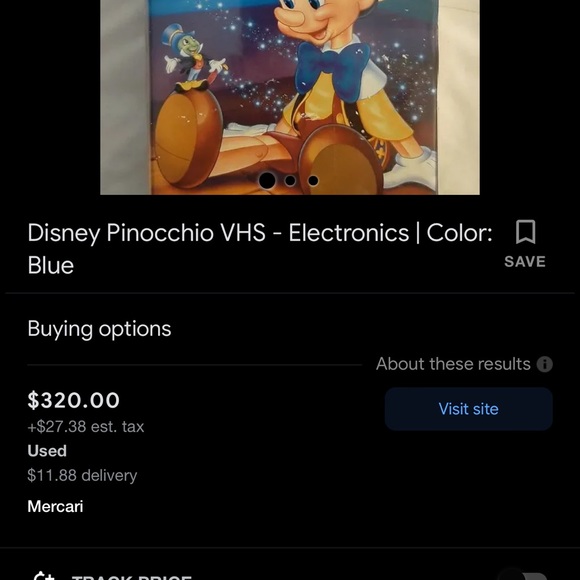 Pinocchio vhs tape - Picture 2 of 2